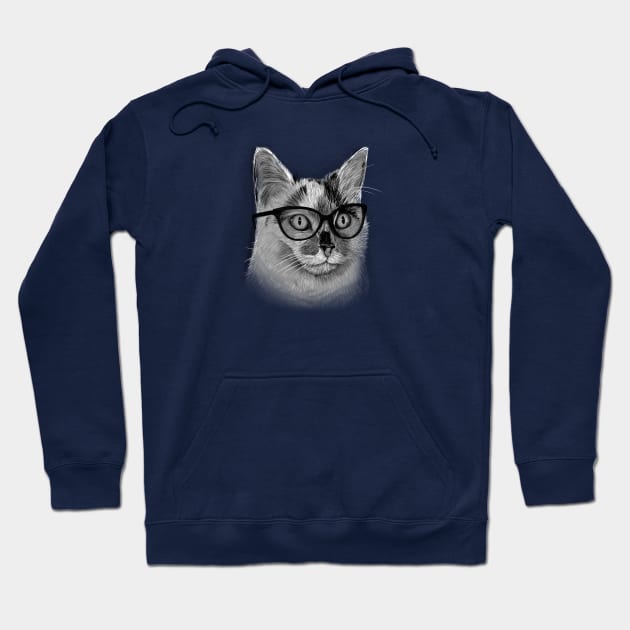 She's A Cool Cat Hoodie by tamsinlucie